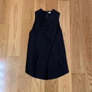 Helmut Lang black draped neck top